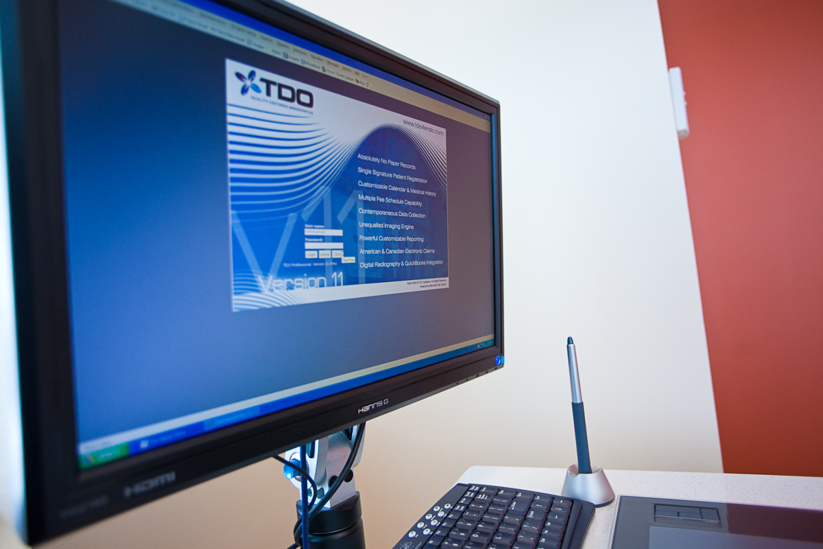 TDO on computer screen with no content TDO on computer screen with no content